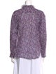 Étoile Isabel Marant Floral Print Mock Neck Blouse