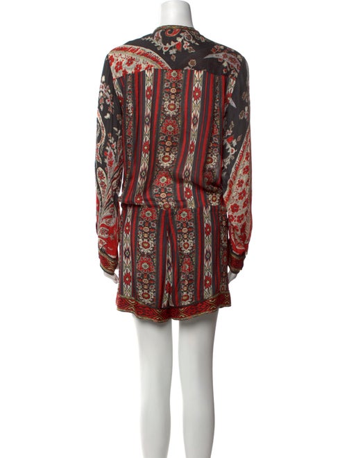 Étoile Isabel Marant Paisley Print Crew Neck Romper