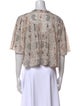 Étoile Isabel Marant Printed Crew Neck Crop Top