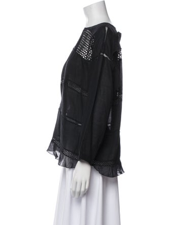 Étoile Isabel Marant Crew Neck Long Sleeve Blouse