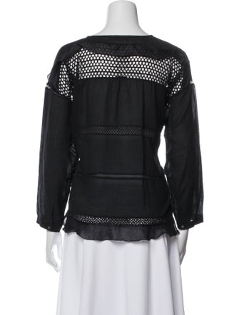 Étoile Isabel Marant Crew Neck Long Sleeve Blouse