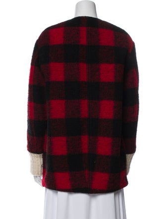 Étoile Isabel Marant Wool Plaid Print Jacket