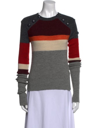 Étoile Isabel Marant Wool Colorblock Pattern Sweater