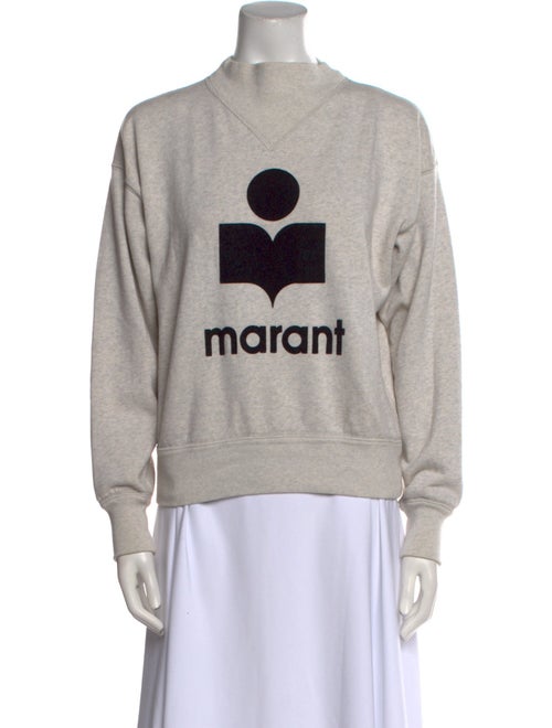 Étoile Isabel Marant Graphic Print Mock Neck Sweatshirt