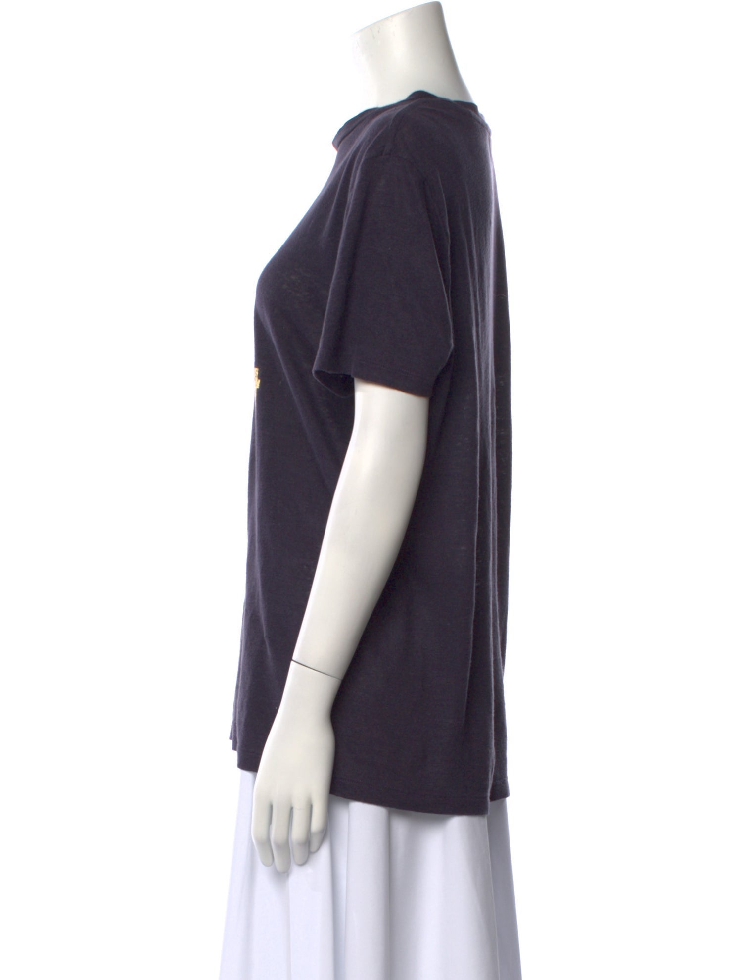 Isabel Marant Linen Graphic Print T-Shirt