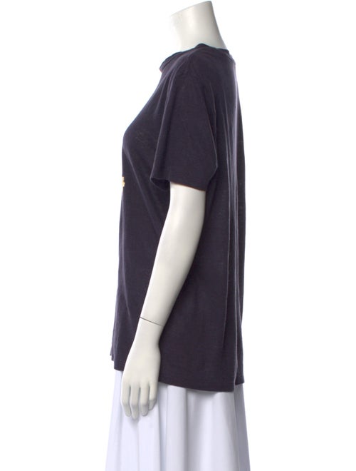 Isabel Marant Linen Graphic Print T-Shirt