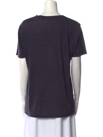 Isabel Marant Linen Graphic Print T-Shirt