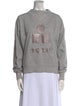 Étoile Isabel Marant Graphic Print Mock Neck Sweatshirt