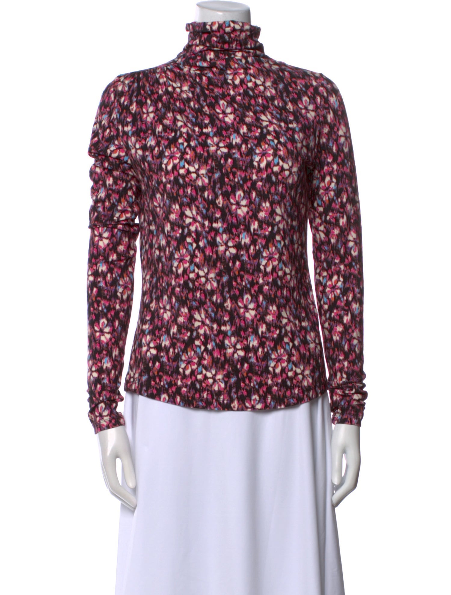 Étoile Isabel Marant Floral Print Turtleneck Blouse