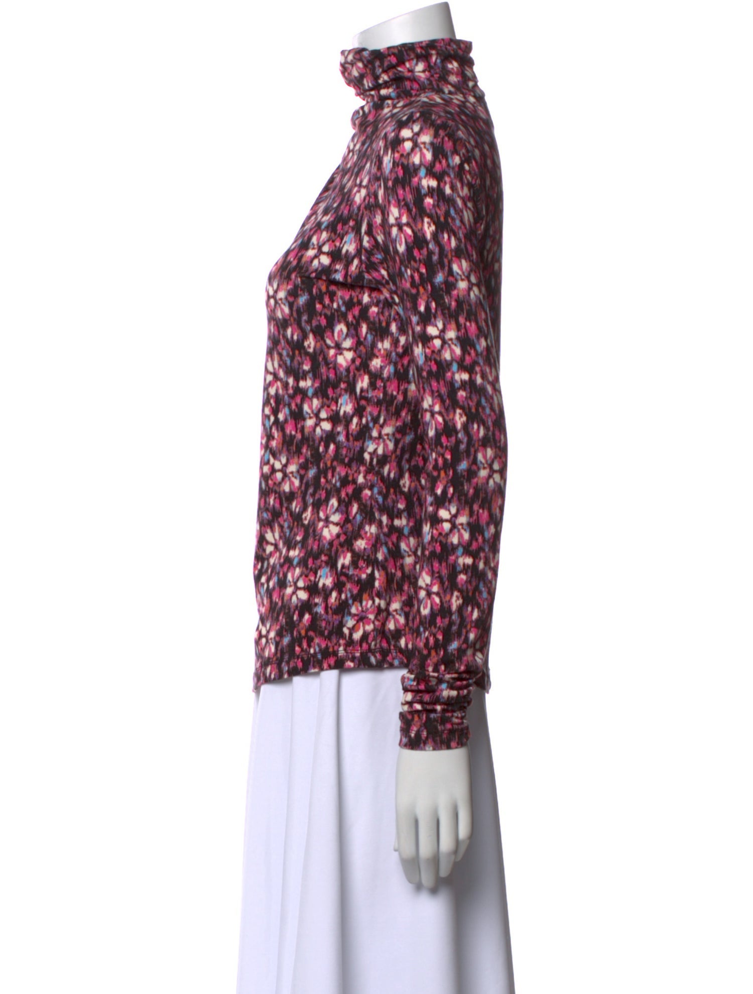 Étoile Isabel Marant Floral Print Turtleneck Blouse