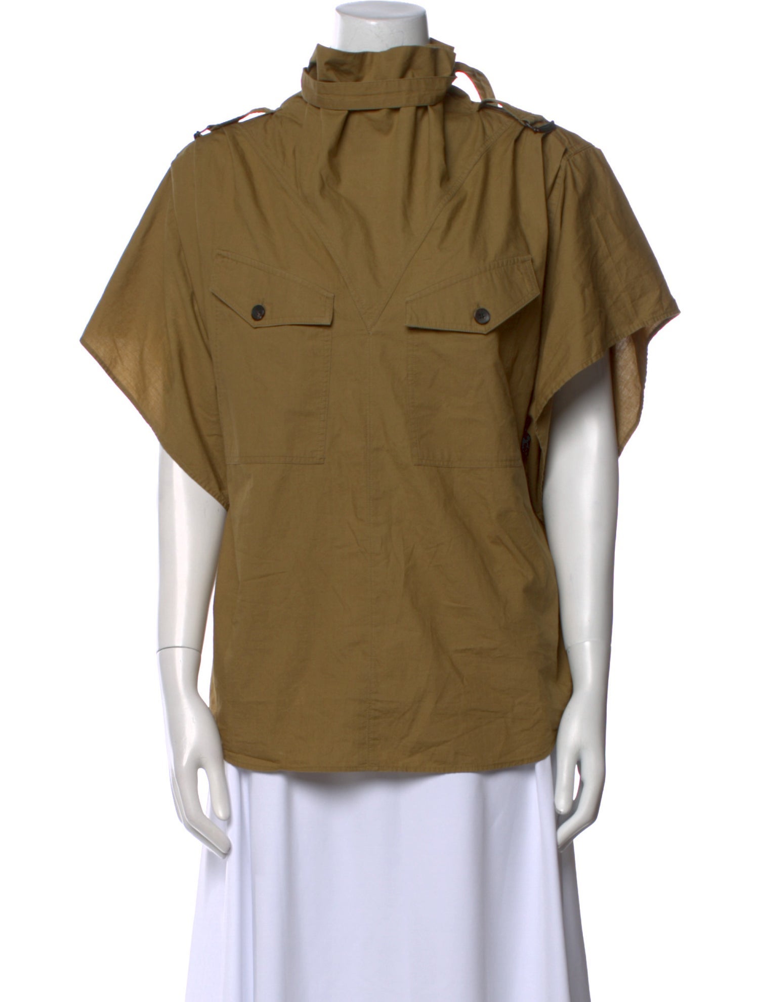 Étoile Isabel Marant Mock Neck Short Sleeve Sweatshirt