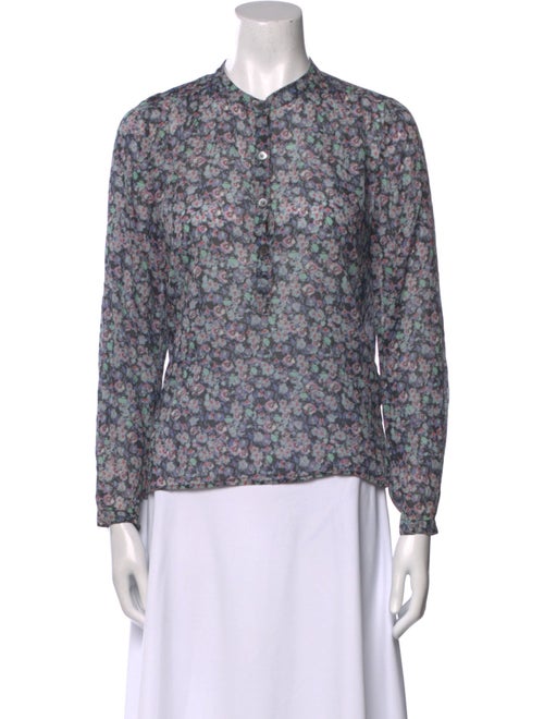 Étoile Isabel Marant Floral Print Crew Neck Blouse