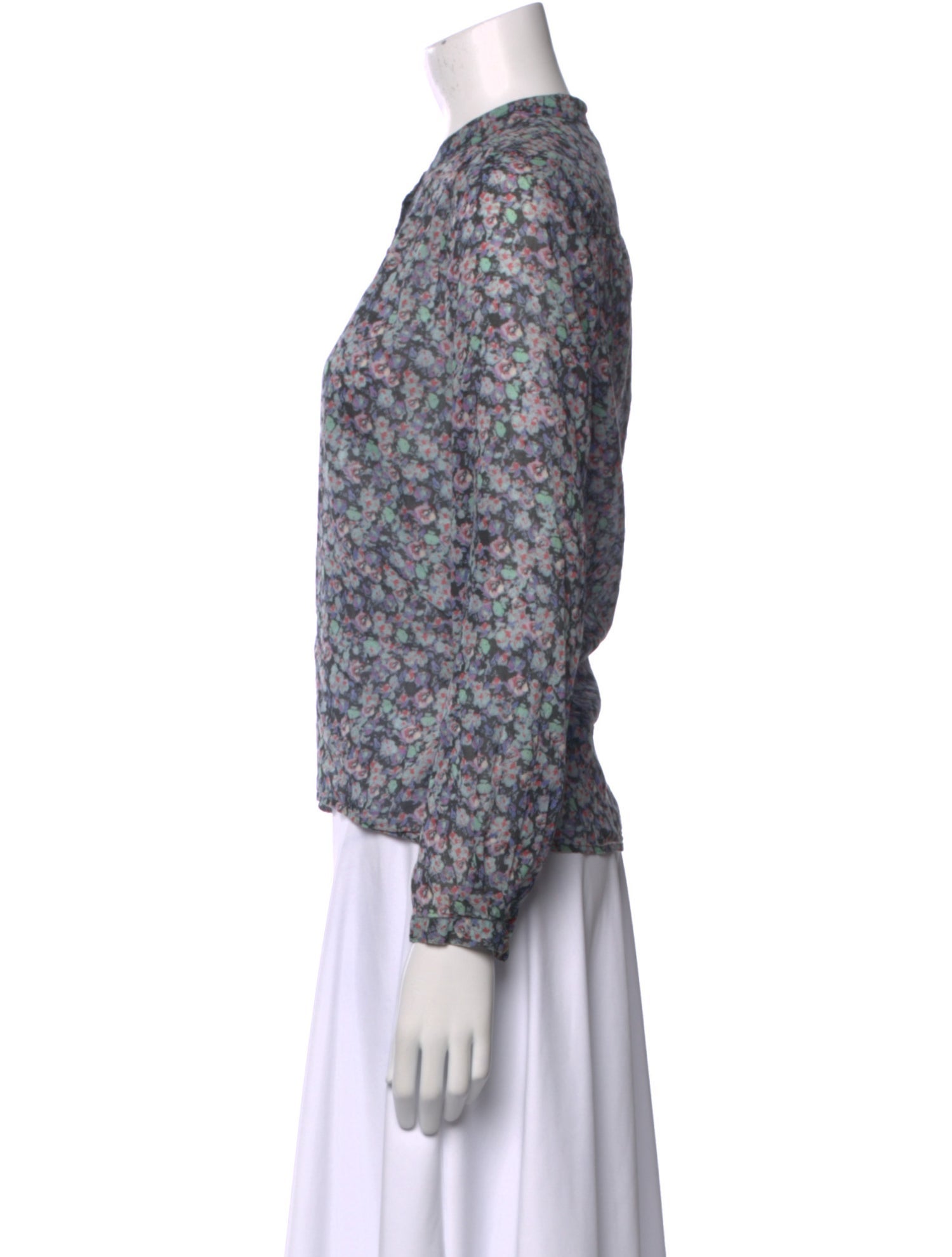 Étoile Isabel Marant Floral Print Crew Neck Blouse