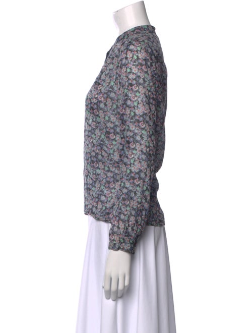 Étoile Isabel Marant Floral Print Crew Neck Blouse