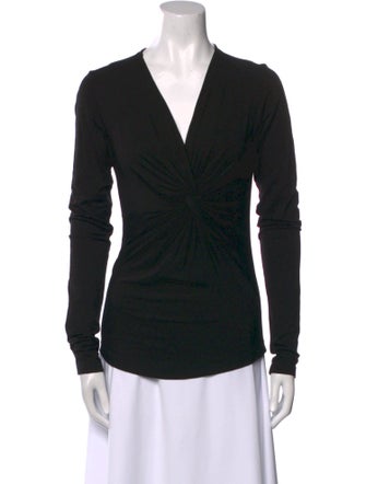 Étoile Isabel Marant V-Neck Long Sleeve Top