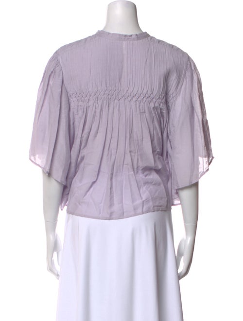 Étoile Isabel Marant Mock Neck Short Sleeve Crop Top