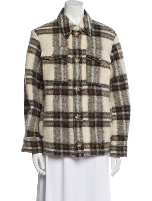Étoile Isabel Marant Wool Plaid Print Jacket