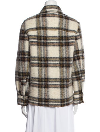 Étoile Isabel Marant Wool Plaid Print Jacket