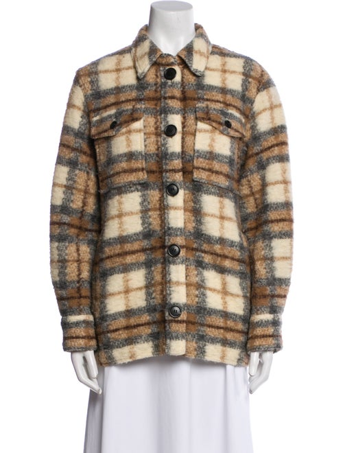 Étoile Isabel Marant Wool Plaid Print Jacket