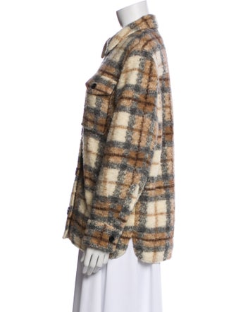 Étoile Isabel Marant Wool Plaid Print Jacket