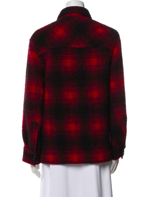Étoile Isabel Marant Wool Plaid Print Utility Jacket