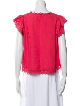 Étoile Isabel Marant Crew Neck Short Sleeve Blouse