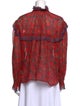 Étoile Isabel Marant Printed Mock Neck Blouse