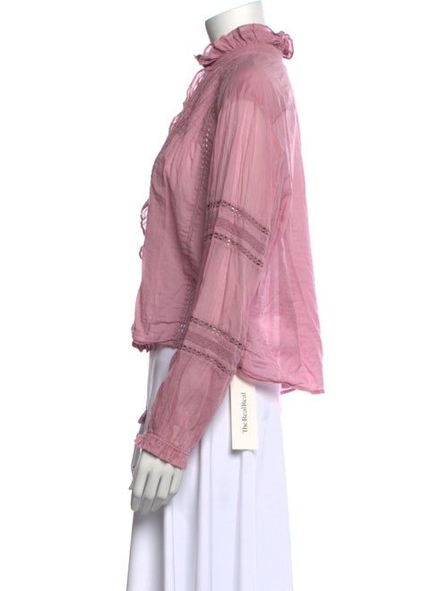 Étoile Isabel Marant Mock Neck Long Sleeve Blouse