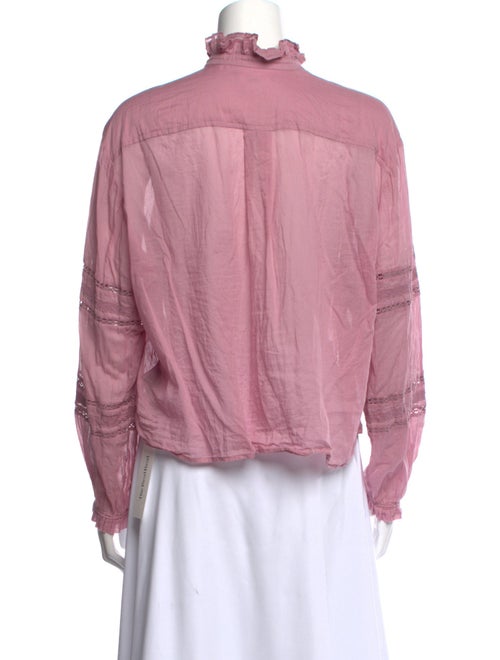 Étoile Isabel Marant Mock Neck Long Sleeve Blouse