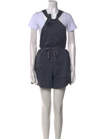 Étoile Isabel Marant Linen Cowl Neck Romper