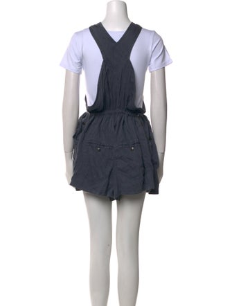 Étoile Isabel Marant Linen Cowl Neck Romper