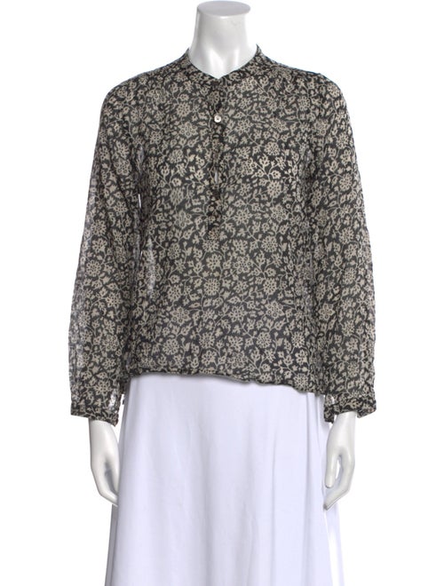 Étoile Isabel Marant Printed Mock Neck Blouse