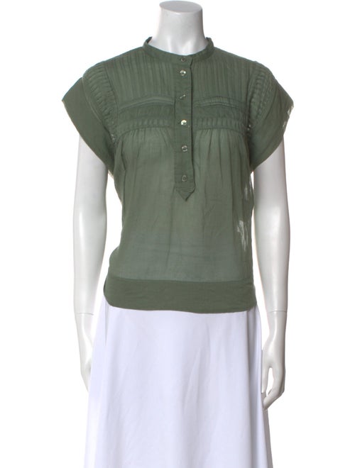Étoile Isabel Marant Mock Neck Short Sleeve Top