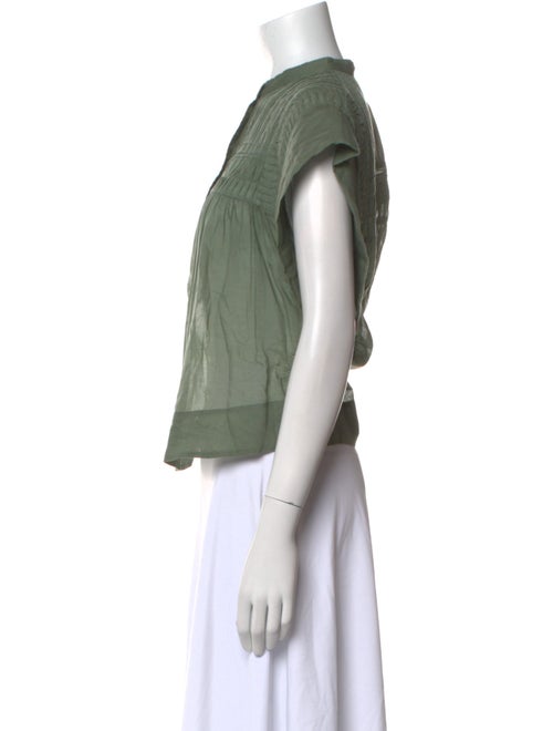 Étoile Isabel Marant Mock Neck Short Sleeve Top