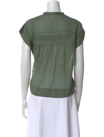 Étoile Isabel Marant Mock Neck Short Sleeve Top