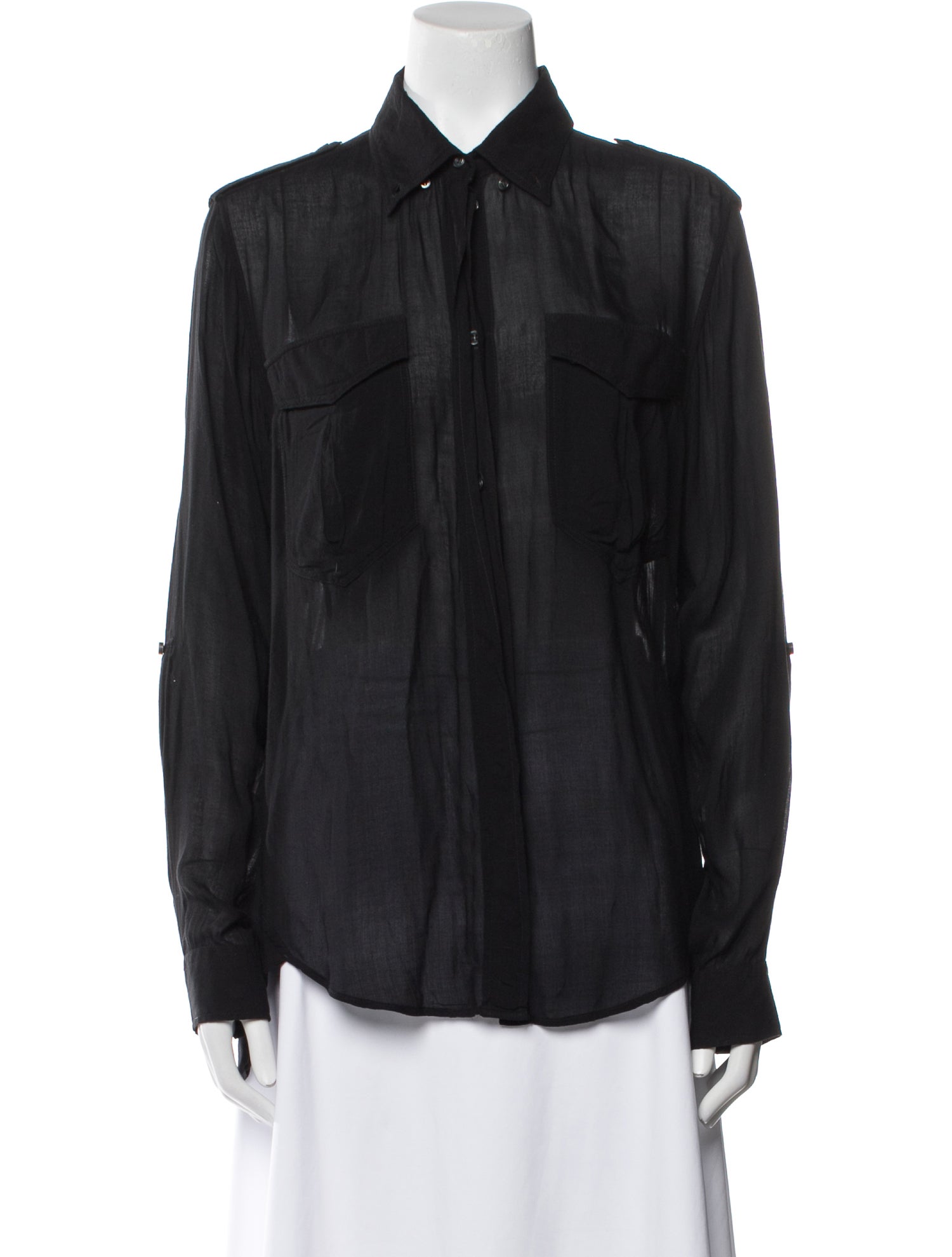 Étoile Isabel Marant Long Sleeve Button-Up Top