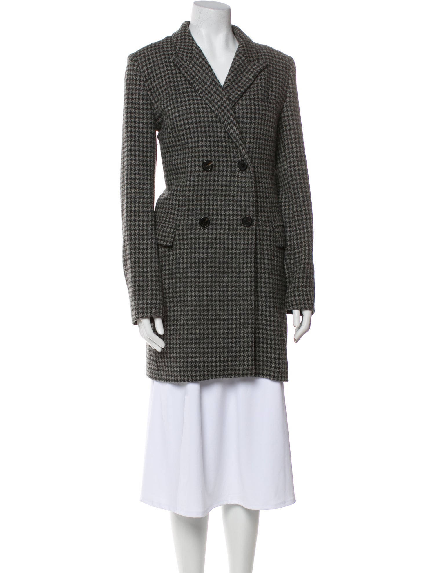 Étoile Isabel Marant Wool Tweed Pattern Peacoat