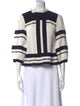Étoile Isabel Marant Striped Mock Neck Crop Top