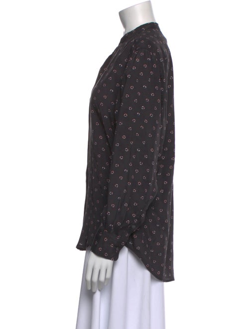 Étoile Isabel Marant Printed Long Sleeve Button-Up Top