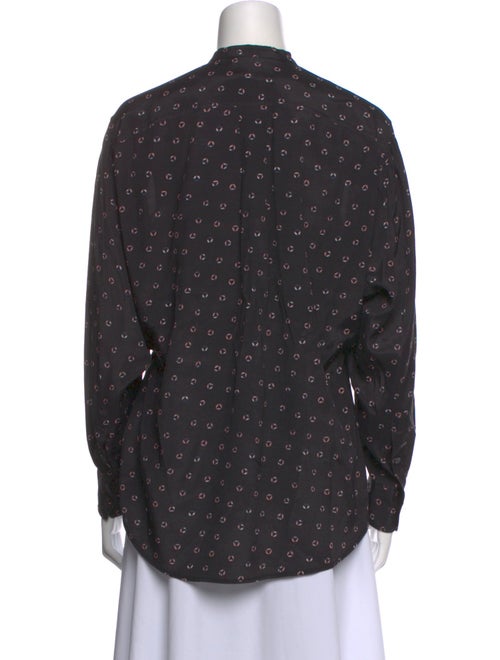 Étoile Isabel Marant Printed Long Sleeve Button-Up Top