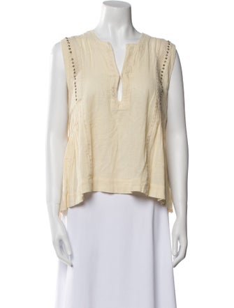 Étoile Isabel Marant V-Neck Sleeveless Blouse