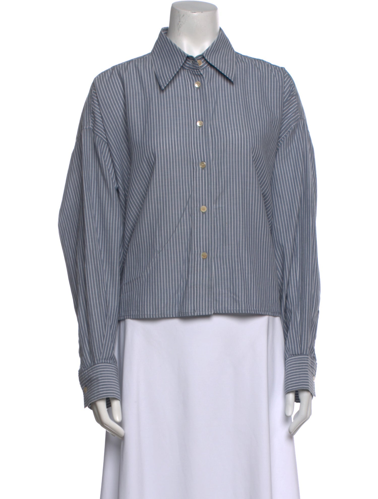 Étoile Isabel Marant Striped Long Sleeve Button-Up Top