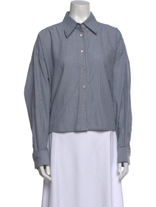 Étoile Isabel Marant Striped Long Sleeve Button-Up Top