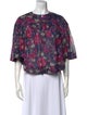 Étoile Isabel Marant Floral Print Crew Neck Blouse
