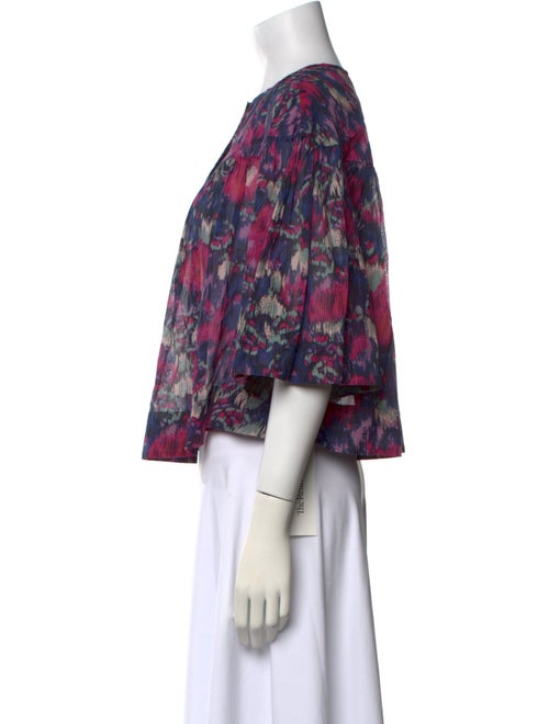 Étoile Isabel Marant Floral Print Crew Neck Blouse
