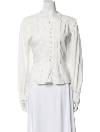 Étoile Isabel Marant Long Sleeve Button-Up Top