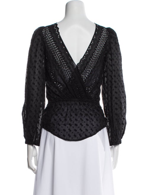 Étoile Isabel Marant Polka Dot Print Bateau Neckline Blouse
