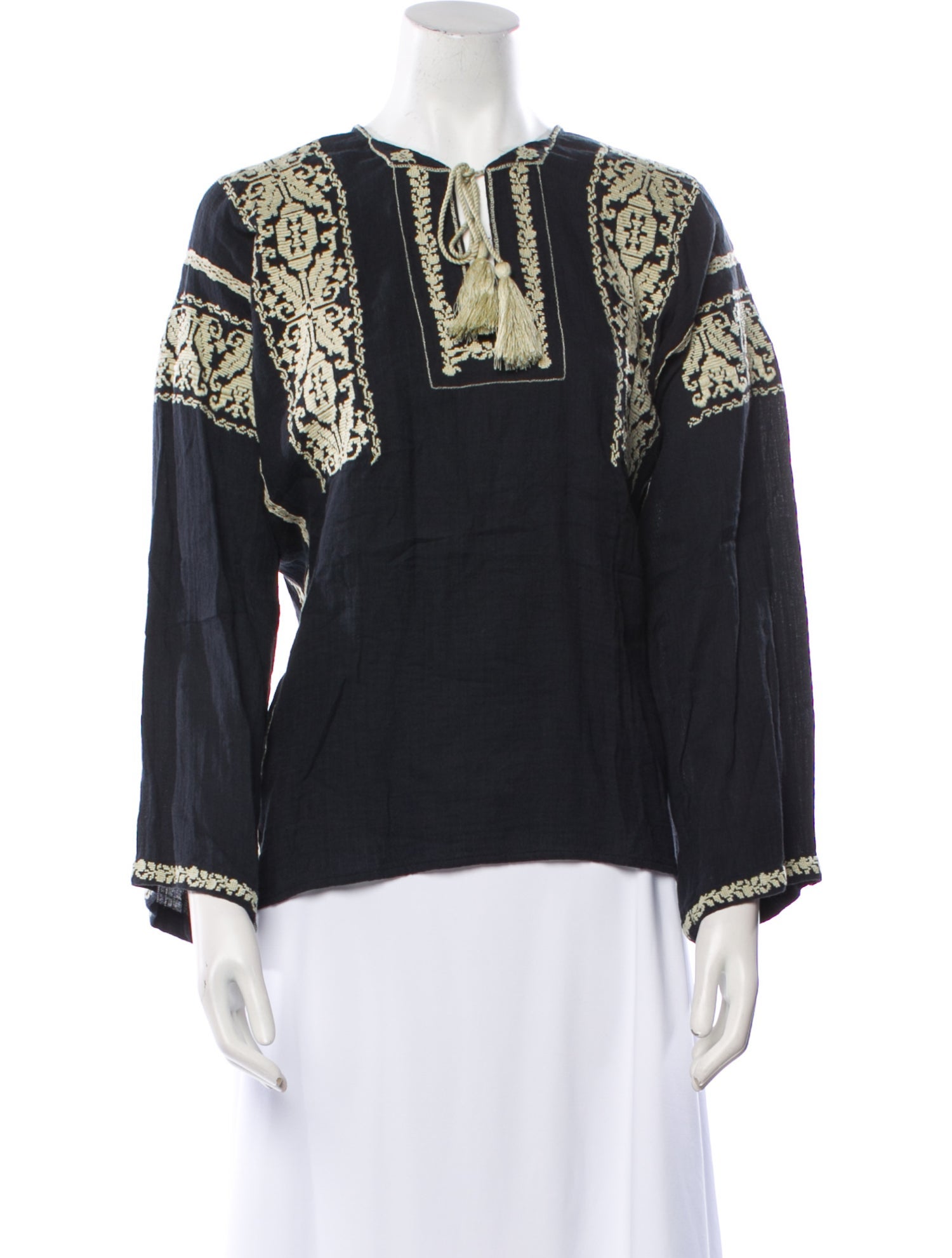 Étoile Isabel Marant Printed Tie Neck Blouse
