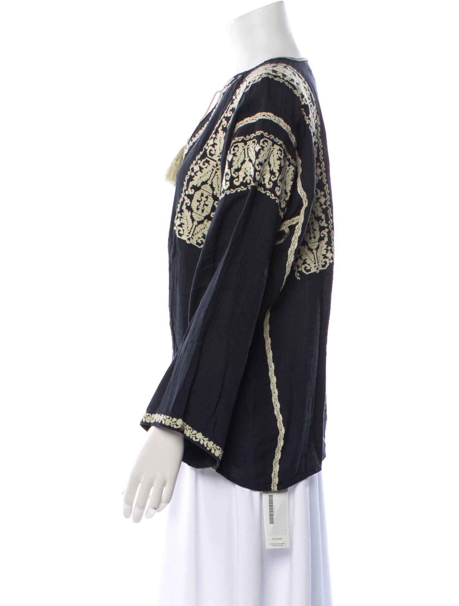 Étoile Isabel Marant Printed Tie Neck Blouse