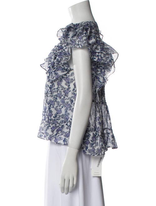 Étoile Isabel Marant Floral Print V-Neck Blouse